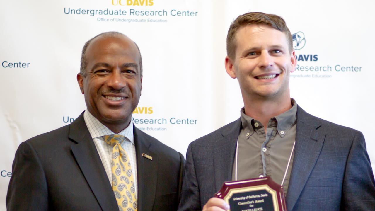 Chris Nosala earned his PhD in Microbiology and Molecular Genetics from UC Davis in June 2018. He researched giardia in Scott Dawson’s lab, where he mentored a number of undergraduates. He received the Chancellor’s Award for Excellence in Mentoring Undergraduate Research in 2018, and was recognized as a strong promoter of women in STEM, and as a confidence builder among his undergraduate mentees. He is currently a postdoc at Indiana University – Bloomington.